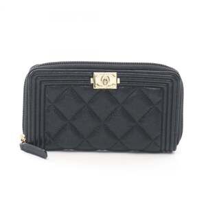 CHANEL Black Leather Wallet